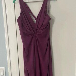 Purple chiffon dress